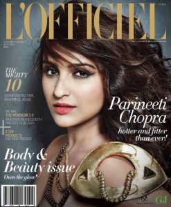 Parineeti Chopra L'OFFICIEL Magazine Cover Page Girl - issue July 2014