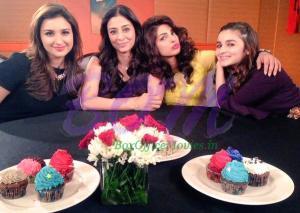 Parineeti Chopra, Priyanka Chopra, Alia Bhatt and Tabu altogether