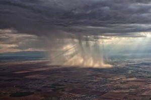 Parineeti Chopra clicked this picture and shared with the words 'Wow! This is what rain looks like from an airplane'