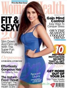 Parineeti Chopra cover girl for Women Health magazine july 2015 cover page