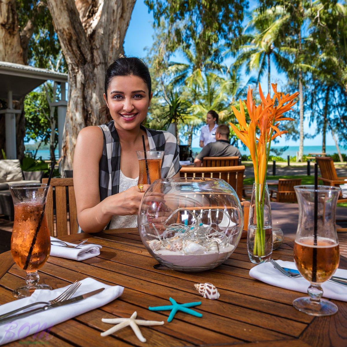 Parineeti Chopra enjoying meals at Reef House which is right on Palm Cove beach in Tropical North Queensland