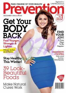 Parineeti Chopra on the cover page of Prevention Magazine for December 2014 Issue