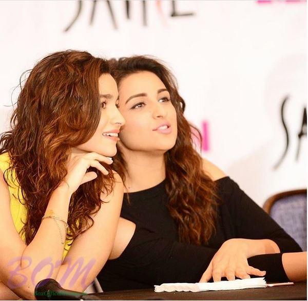 Parineeti Chopra and Alia Bhatt with same hairstyle