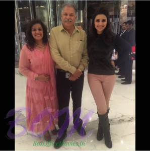 Parineeti Chopra with parents
