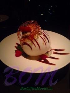 Picture shared by Bhagya Shree - says Divine dessert at Yuuaka, palladium.