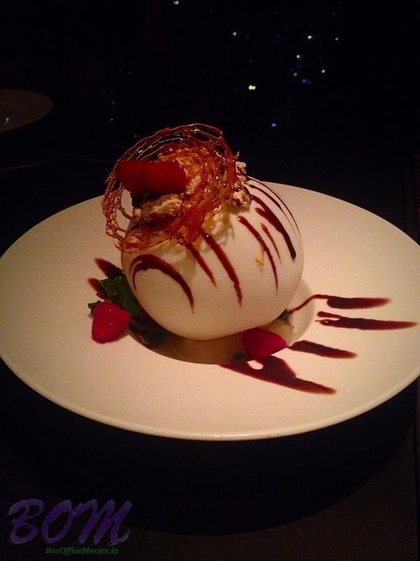 Picture shared by Bhagya Shree - says Divine dessert at Yuuaka, palladium.