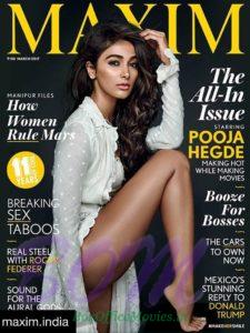 Pooja Hegde cover girl for MAXIM magazine March 2017 issue