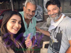 Pooja Hegde selfie on her schedule wrap for Aravindha Sametha film