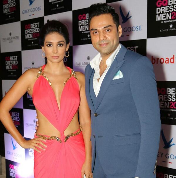 Preeti Desai and Abhay Deol at GQ Best Dressed Men party