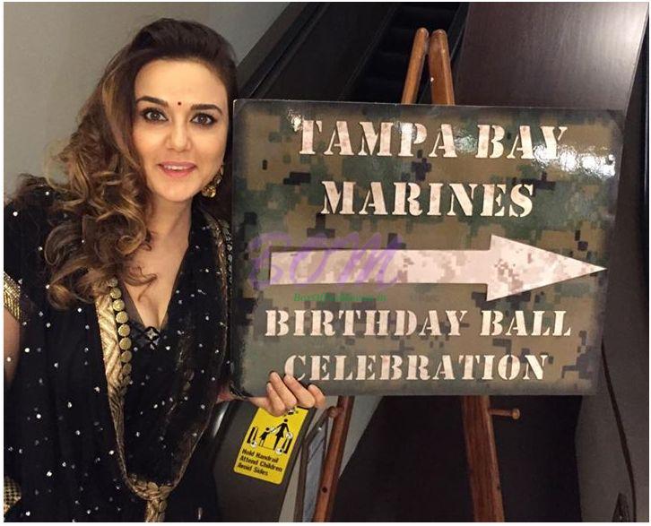 Preity Zinta cute picture after recovering from food poisoning in Nov 2014