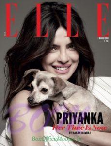 Priyanka Chopra cover girl for Elle Magazine Mar 2018 issue