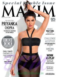 Priyanka Chopra cover girl for Maxim Magazine June-July 2016 issue