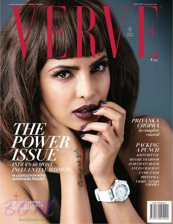 Priyanka Chopra cover girl for Verve Magazine June 2015 issue