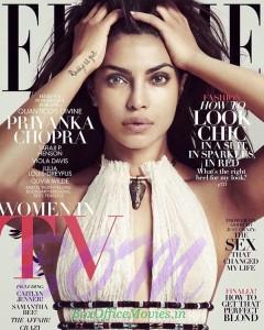 Priyanka Chopra cover page girl for ELLE Magazine Jan 2016 issue