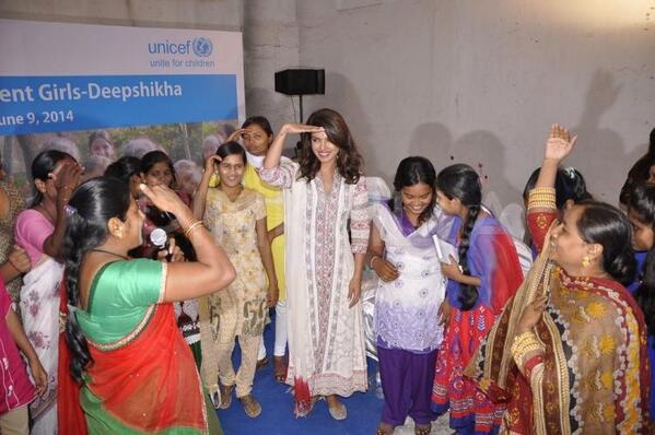 Priyanka Chopra had an awesome time with the young girls at the UNICEF event