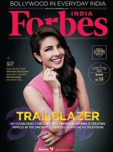 Priyanka Chopra on the Forbes Magazine cover page