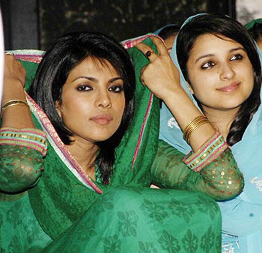 Priyanka Chopra with Parineeti Chopra