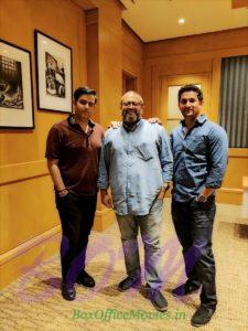 Producer Ajay Kapoor and Sam Fernandes with director Aniruddha Roy Chowdhury