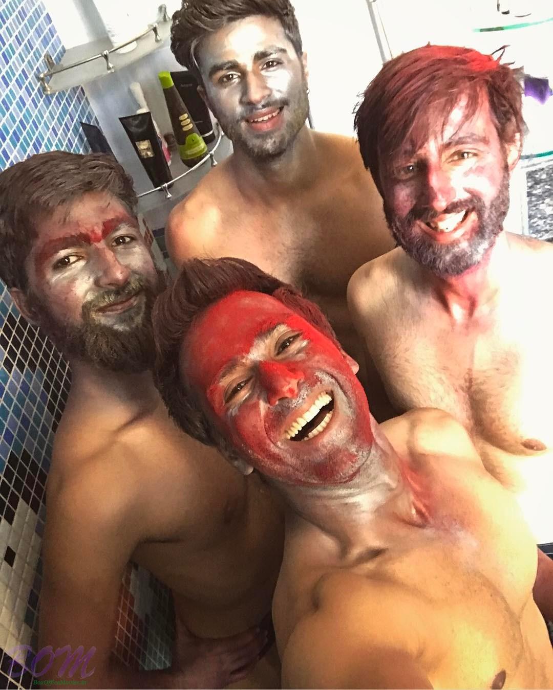 Pulkit Samrat selfie in Holi 2017