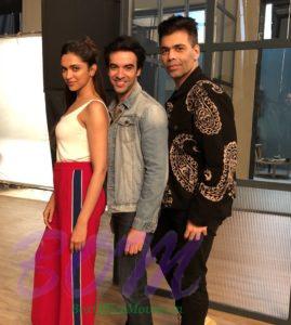 Punit Malhotra fun shoot with Deepika Padukone and Karan Johar
