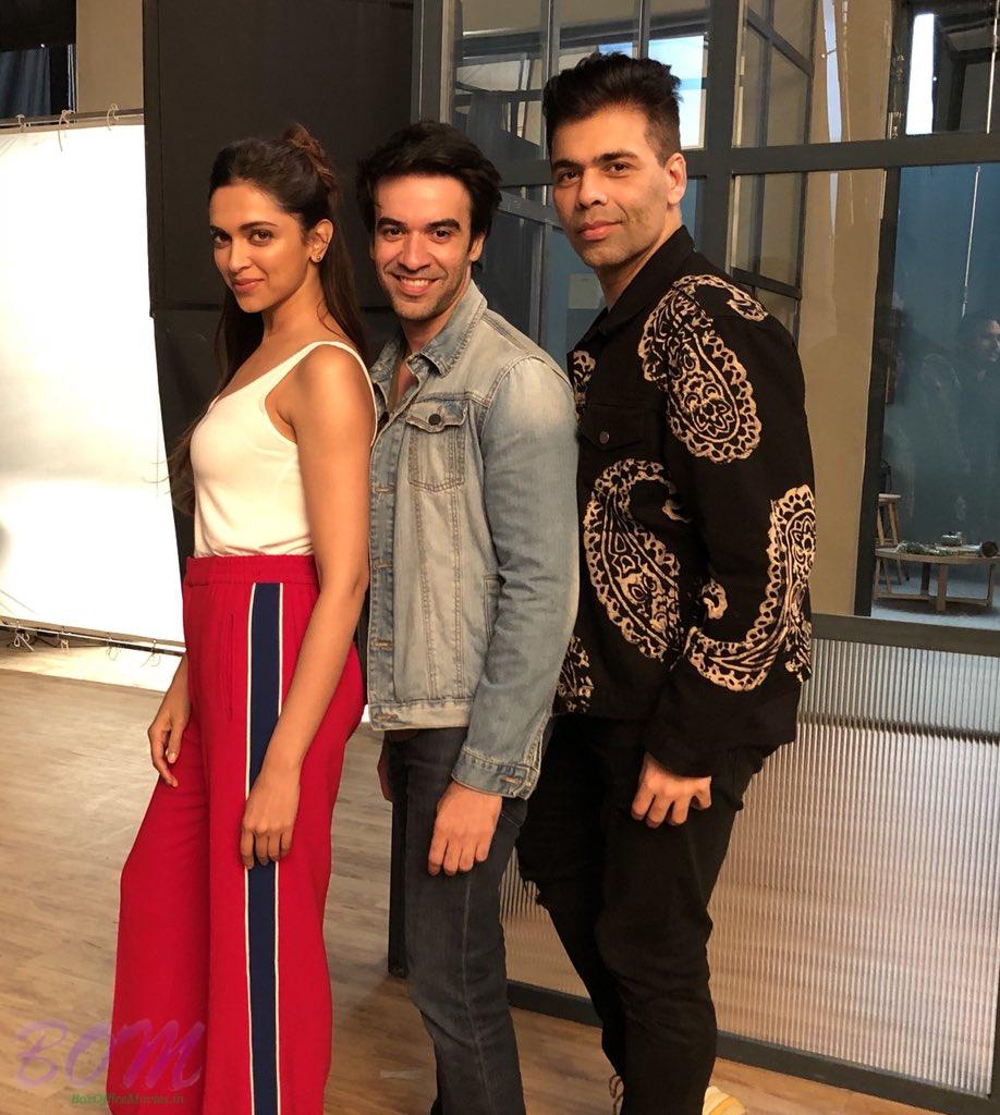 Punit Malhotra fun shoot with Deepika Padukone and Karan Johar