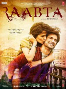 RAABTA movie poster starring Kriti Sanon and Sushant Singh