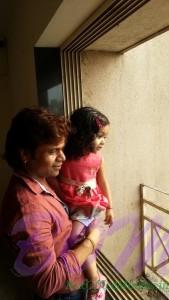 Raajpal Yadav with loving daughter