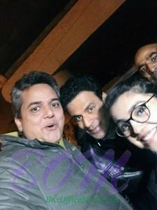 Rahul Verma selfie with Manoj Bajpayee and Sonal