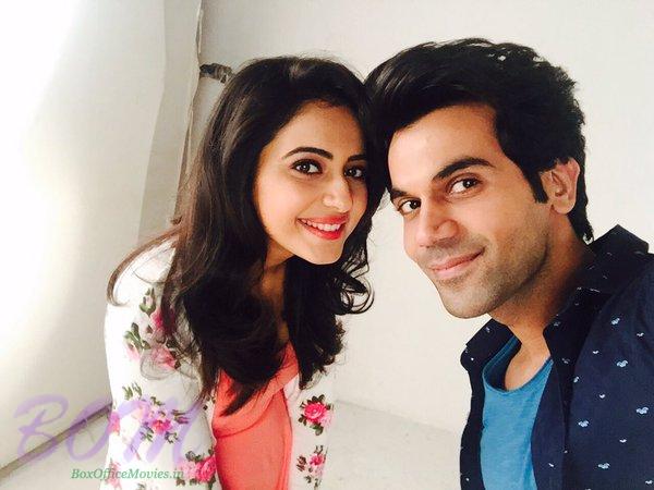 Raj Kummar Rao with Rakul Preet for Shimla Mirchi