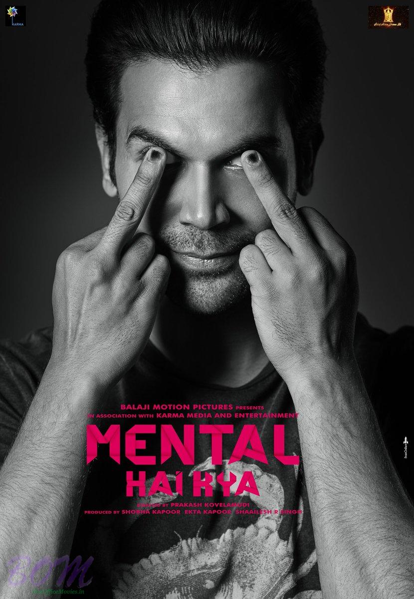 Rajkummar Rao starrer most creative poster of Mental Hai Kya movie