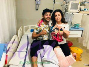 Rajkummar Rao‏ liked clicking with Farah Khan with broken leg