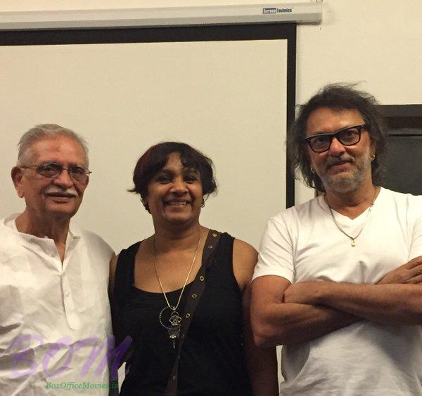 Rakeysh Mehra ‏at the first screening of Mirzya movie with Gulzar Sahab and producer-editor Bharathi