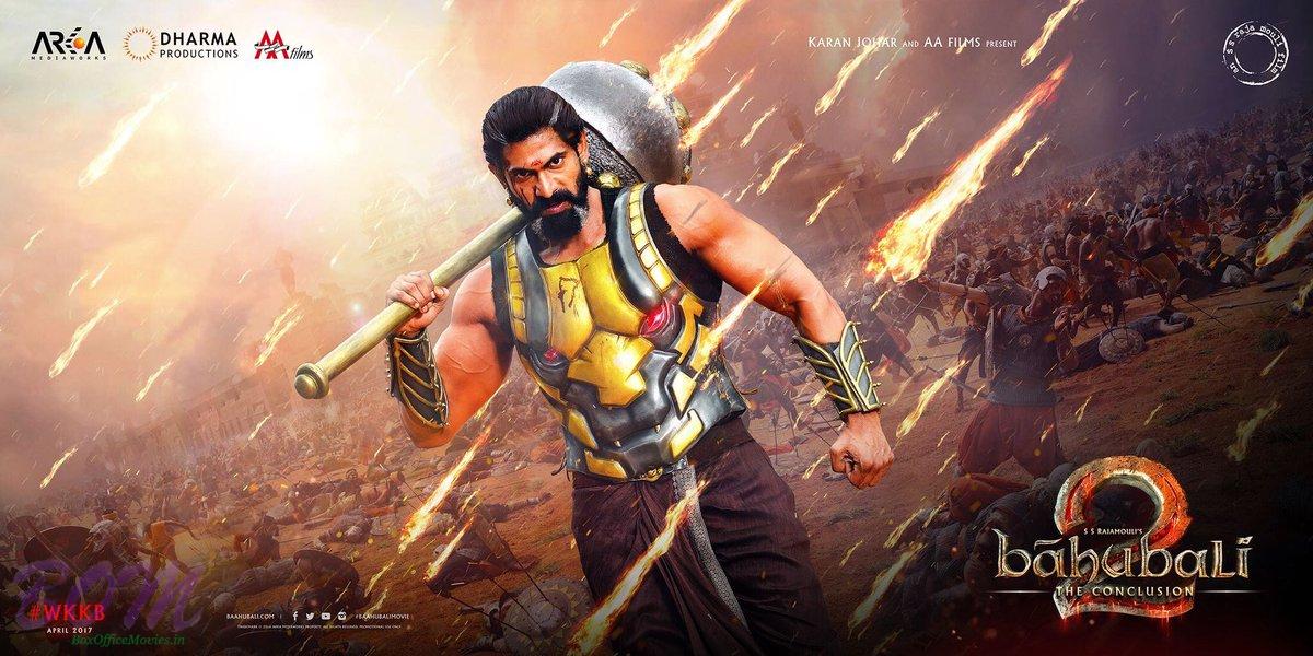 Rana Daggubati first look picture in upcoming movie Bahubali 2