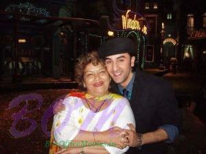 Ranbir Kapoor Picture with Saroj Khan