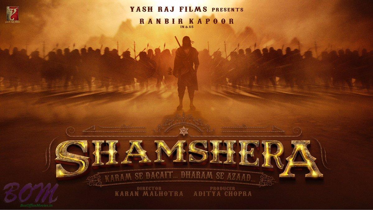 Teaser poster of Ranbir Kapoor starrer Shamshera movie