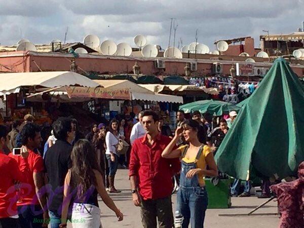 Ranbir Kapoor and Katrina Kaif during the Jagga Jasoos song shoot in Morocco 1