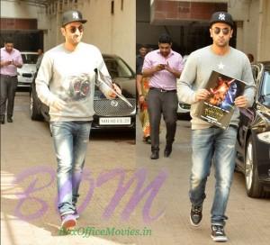 Ranbir Kapoor outside Karan Johar Office