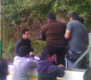 Ranbir Kapoor while shooting for Jagga Jasoos in Darjeeling