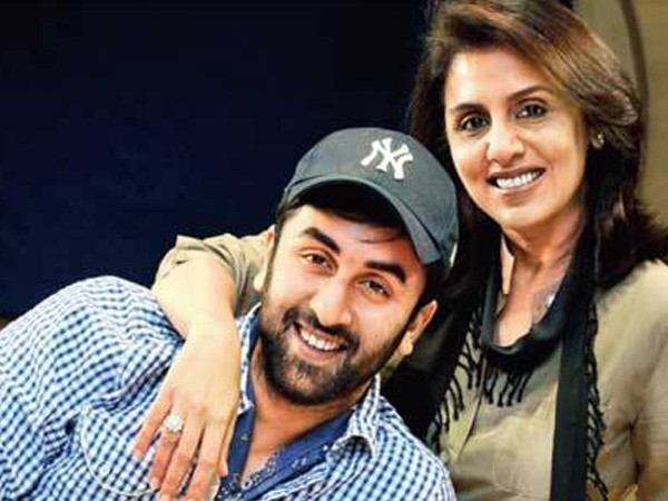 Ranbir Kapoor with Mother Neetu Singh - Family Pic