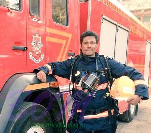 Randeep Hooda in a fire brigade worker outfit
