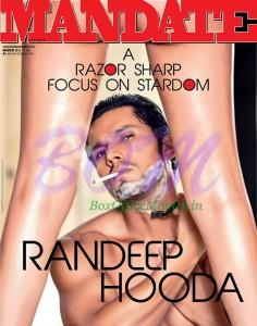 Randeep Hooda most daring cover till date on Mandate Magazine March 2015 Issue