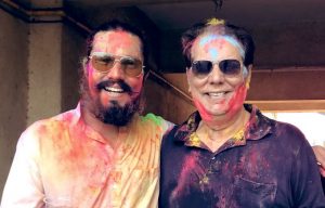 Randeep Hooda photo with father on holi day 2020