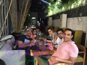 Randeep Hooda enjoying food with friends at The Korner House