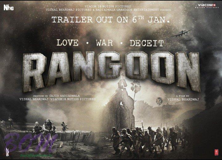 Rangoon movie trailer to be out on 6 Jan 2017