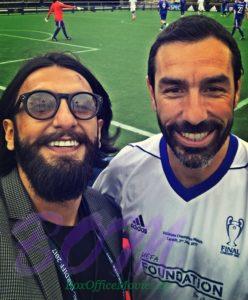 Ranveer Singh selfie with Robert Pires