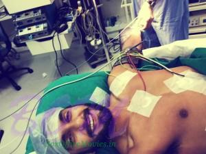 Ranveer Singh shared this selfie from the operation theatre