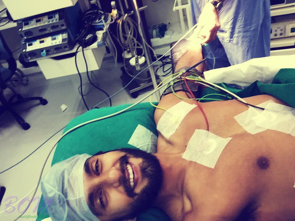 Ranveer Singh shared this selfie from the operation theatre