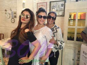 Raveena Tandon when in a lunch with her best friends