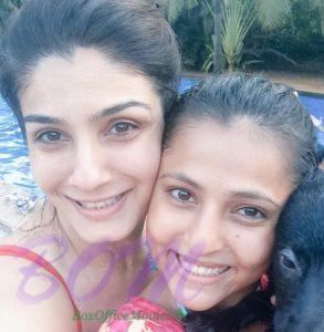 Raveena Tandon with her Chaya Baby