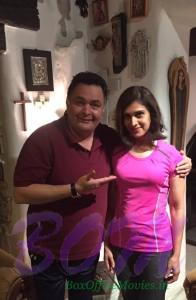 Rishi Kapoor with gorgeous Meenakshi Sheshadri